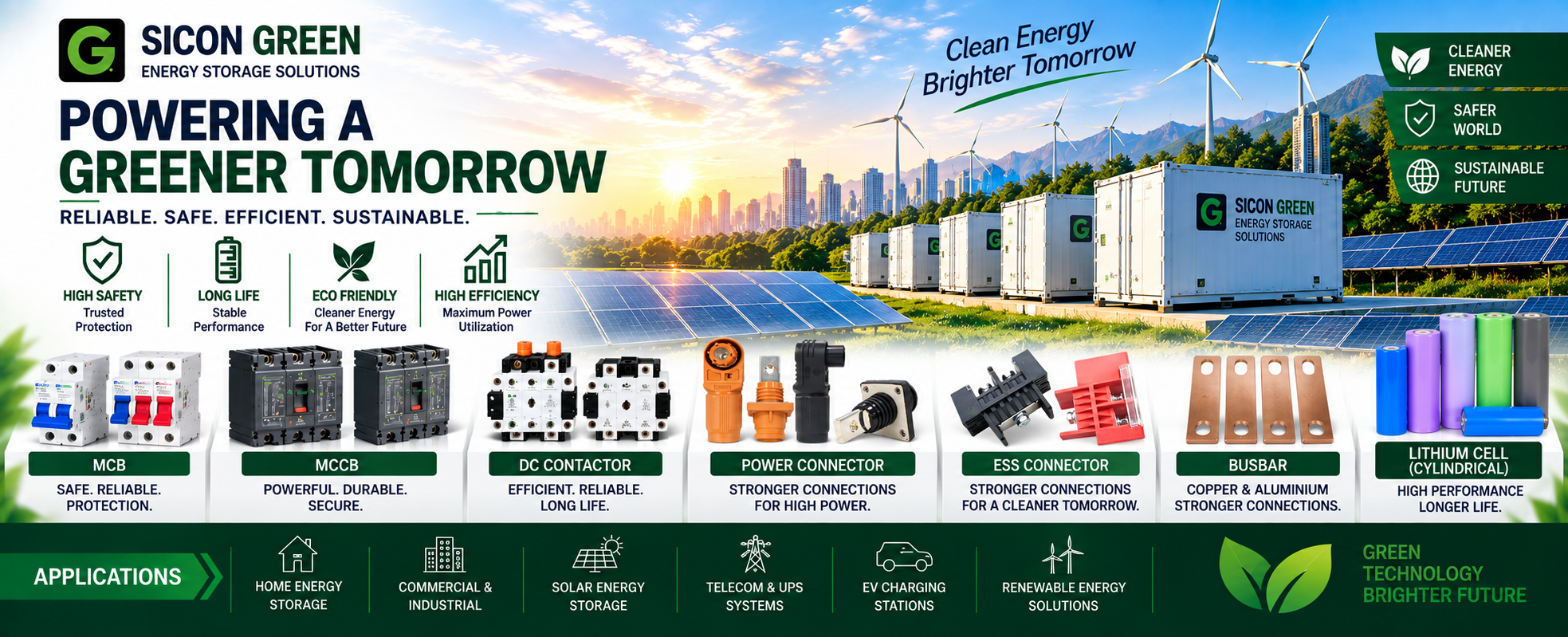SICON GREEN Lithium Energy Storage Solutions