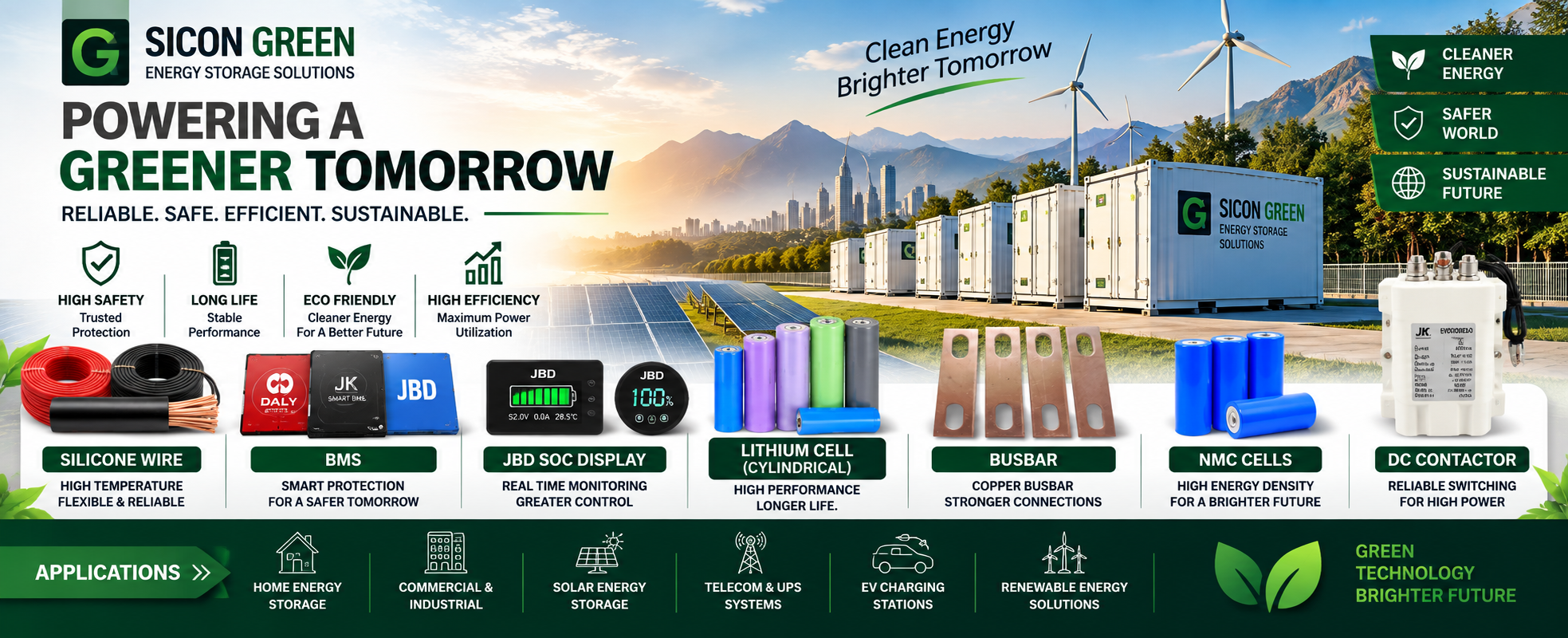 SICON GREEN Lithium Energy Storage Products